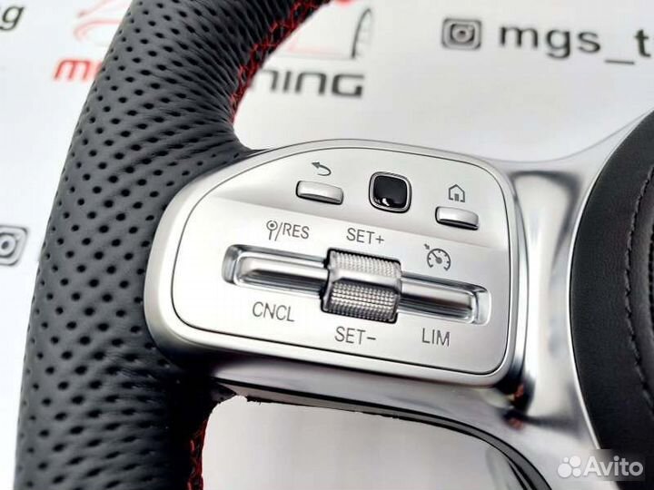 Руль с подушкой 63 AMG red Mercedes GLE 167 гле