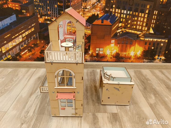 Кукольный домик с гаражом