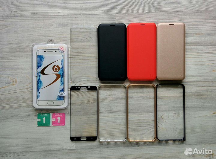 На samsung s6 edge plus стекло чехол поклейка