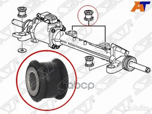 Сайлентблок рулевой рейки honda accord 08-12 ST