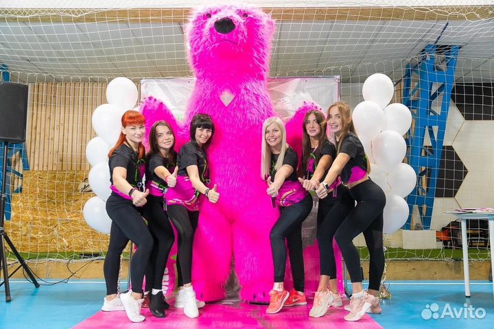 Белый мишка поздравление ростовой медведь аниматор