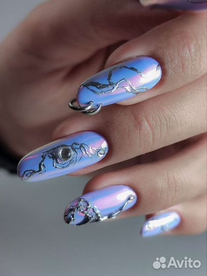 Крейзи маникюр / Наращивание ногтей / Треш дизайны