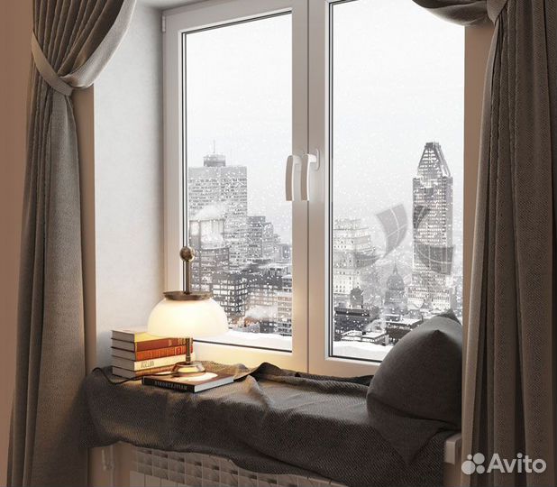 Окна трёхстворчатые