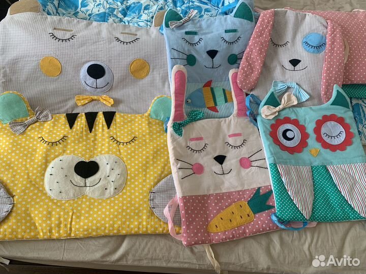 Бортики в детскую кроватку бу