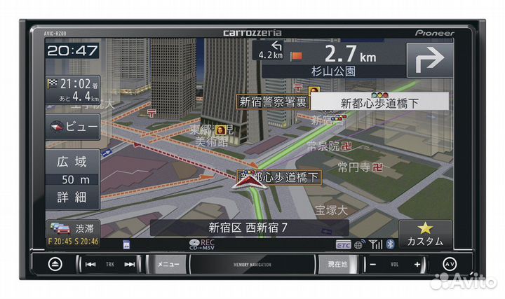 2DIN автомагнитолла pioneer carrozzeria