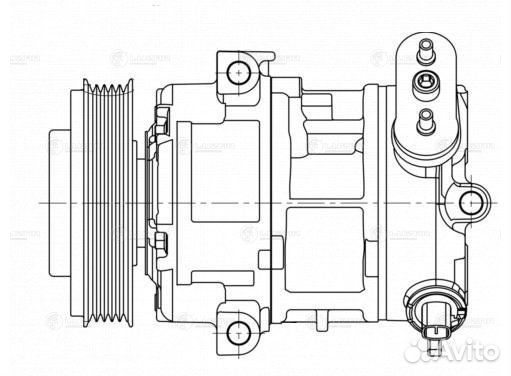 Компрессор кондиционера Опель Корса D 06