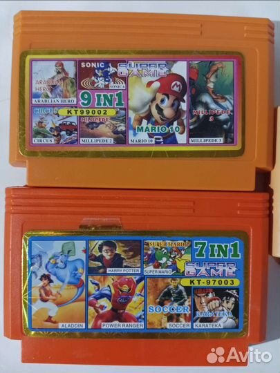 Картриджи для dendy