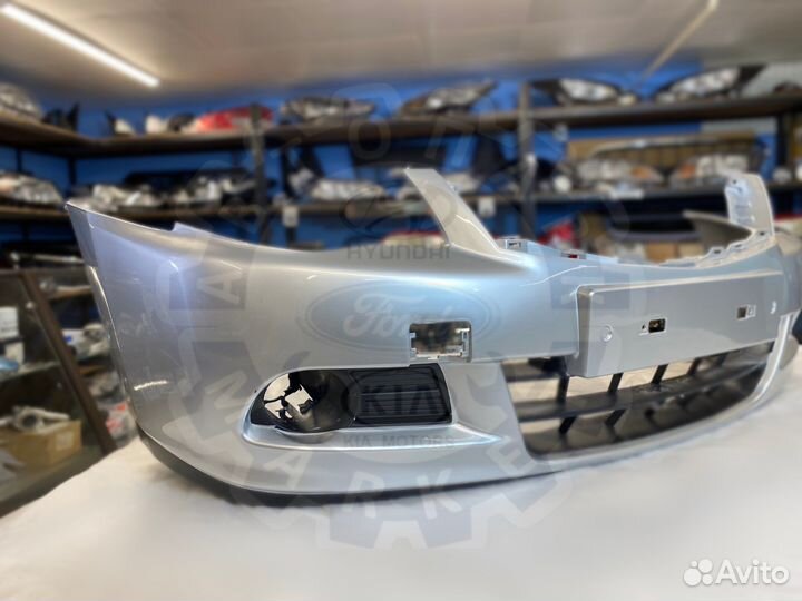 Бампер передний Nissan Almera G15 Серебристый