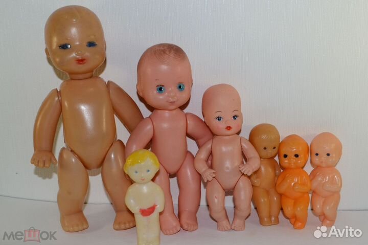Игрушки СССР Куклы Лот пупсиков 7 шт Пупс Винтаж
