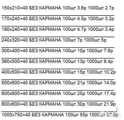 Курьерские пакеты для маркетплейс