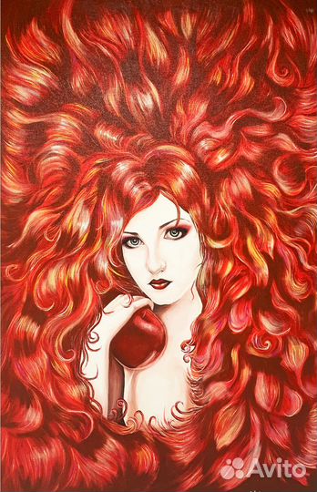 Картина акрилом на холсте 80х120см