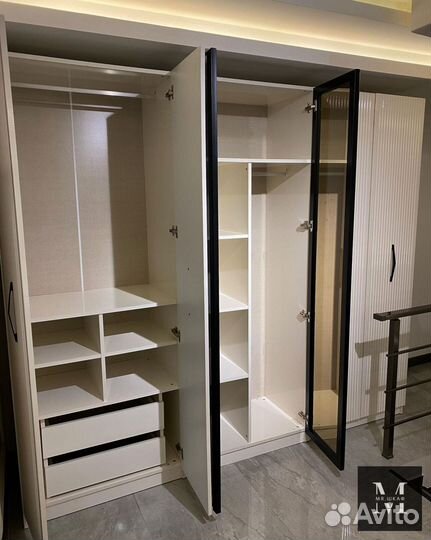 Шкаф распашной с фрезеровкой