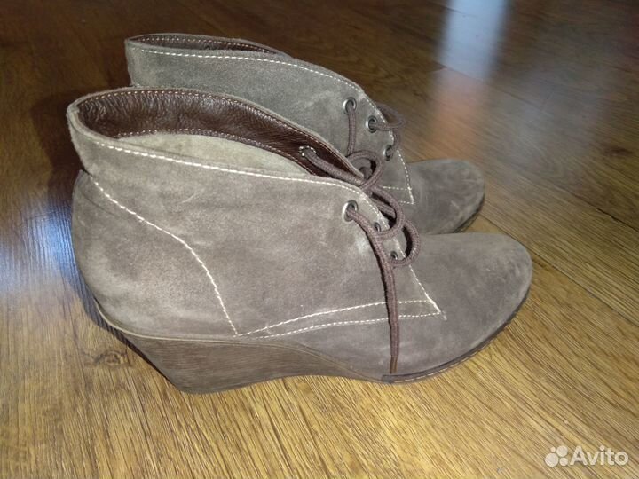 Ботильоны зима натуральная замша 39 раз