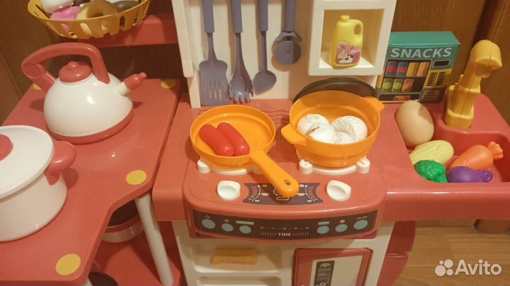Игровой набор кухня с паром, звуком и светом