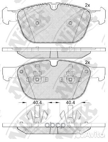 Колодки тормозные дисковые