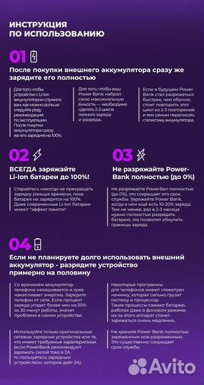 Повербанк Baseus 30000 mah 15w (быстрая зарядка)