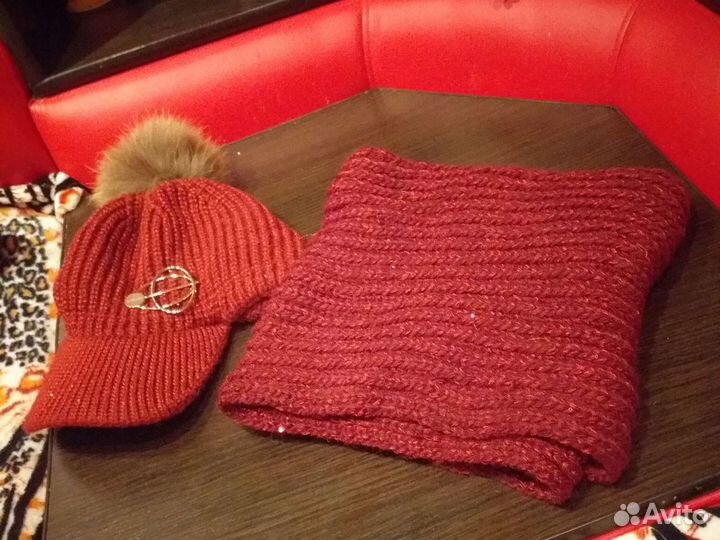 Шапка женская и снуд