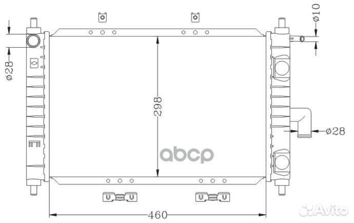 Радиатор (механическая сборка) daewoo matiz 08