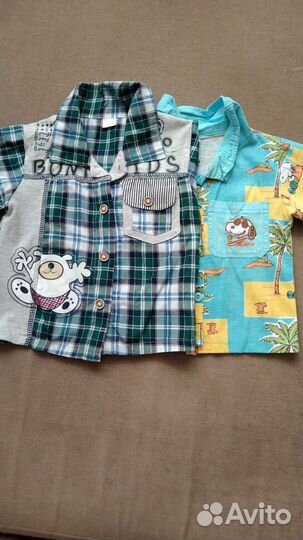 Рубашки для мальчика 86-92