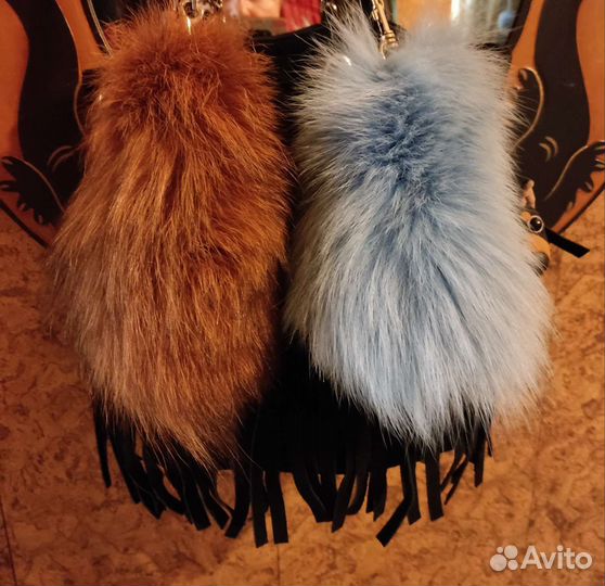 Брелок для сумки хвостик