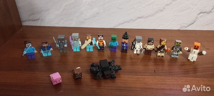 Lego minecraft. Ледяные шипы + фигурки