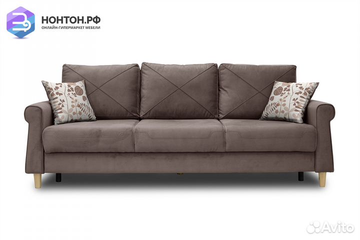 Диван тик-так Иветта коричневый