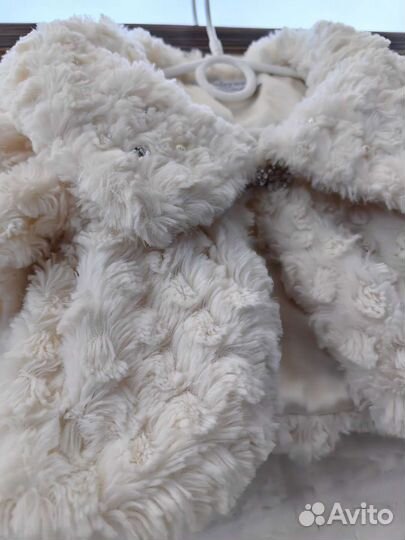 Накидка шубка для малышки на годик