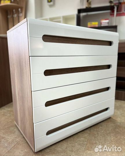 Комод белый глянец 80 см