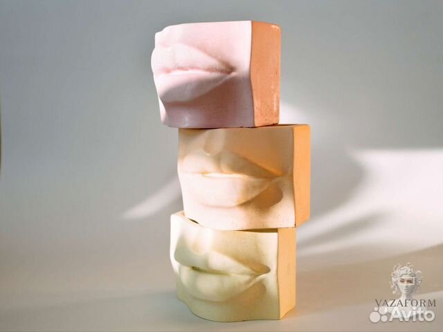 Силиконовая фoрма молд губы венеры кашпо ваза гипс