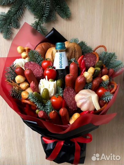 Съедобные букеты новогодние