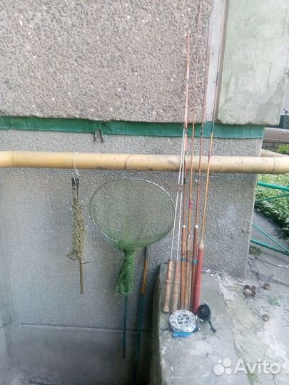 Спиннинги(титан,стеклопластик),катушки СССР,подсак