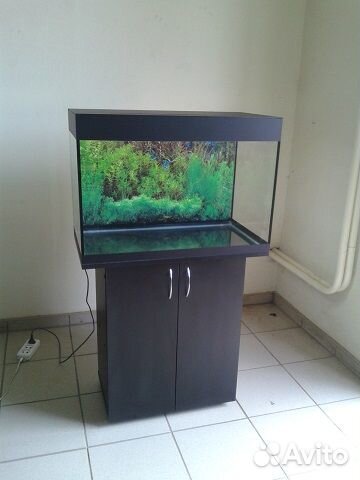 Аквариум 100 свет, биофильтр фон тумба