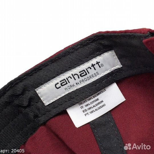 Кепка Carhartt WIP 3 бордовая