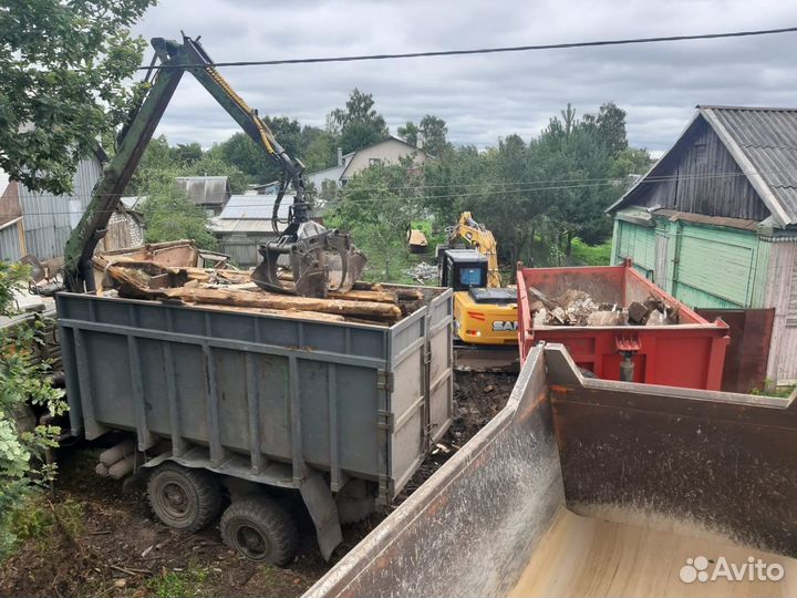 Снос домов, демонтаж построек, разбор дачных домов