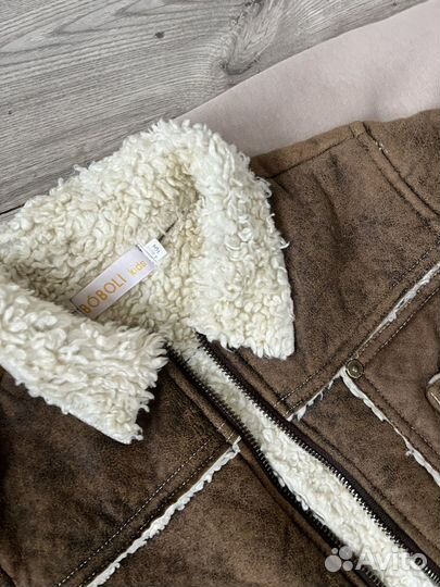 Комбенизон +дубленка 98/104