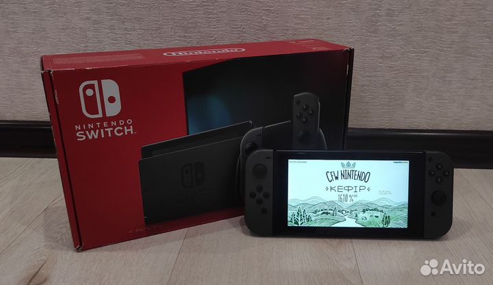 Nintendo switch rev 2 прошитая+sd 128gb