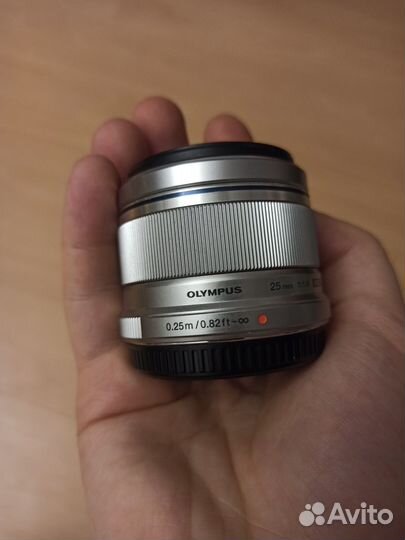 Объектив Olympus M.zuiko digital 25mm Серый