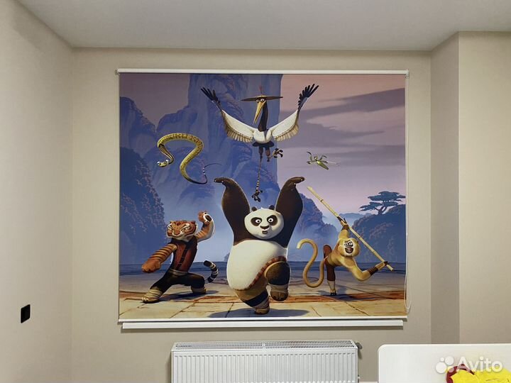 Рулонные шторы с рисунком в детскую