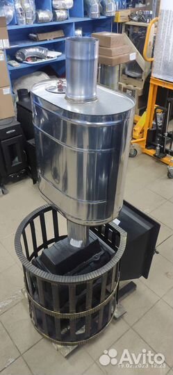 Печь для бани Везувий Легенда 16 (205) +Бак 55 л