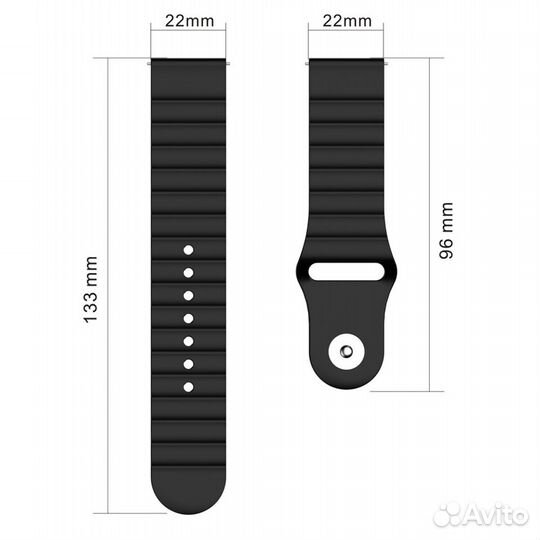 Ремешок для умных часов 20 мм / 22 мм серия Wave