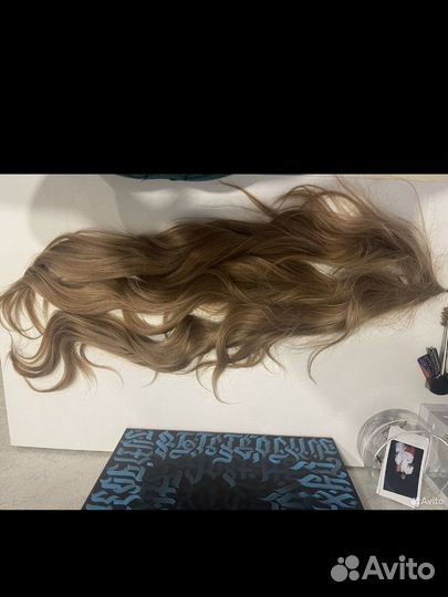 Волосы натуральные, хвост, коса