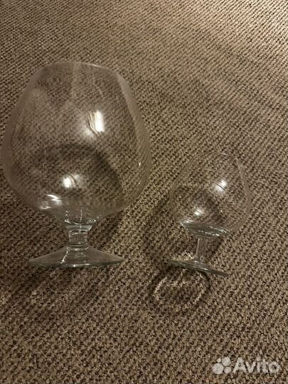 Бокалы стекло винтаж