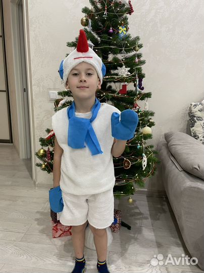 Новогодний костюм снеговик Прокат 4-7 лет