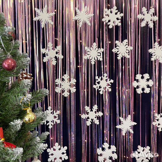 Набор снежинок 48 шт. d - 100 мм №11