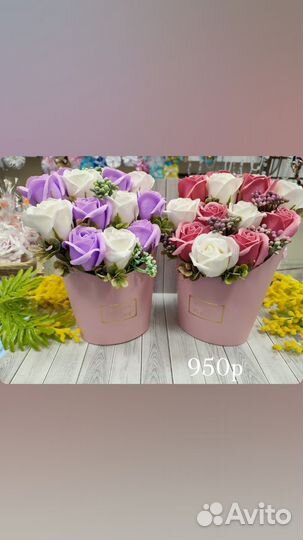 Букет в шляпной коробке