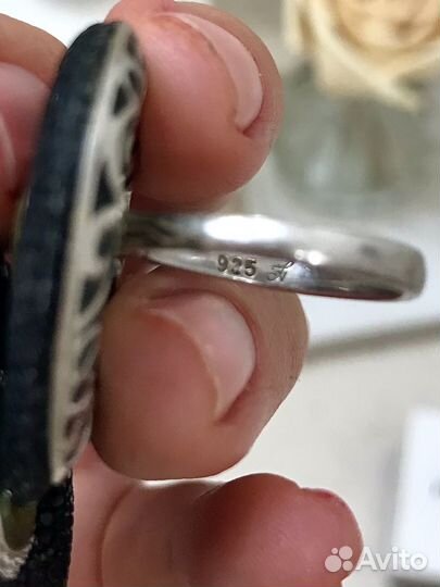 Комплект серебро кожа ската