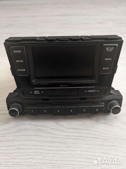 Авто магнитола solaris 2 штатная Bluetooth