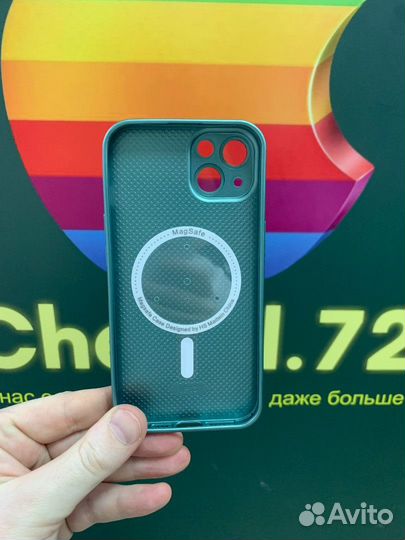 Чехол стеклянный Magsafe iPhone 13