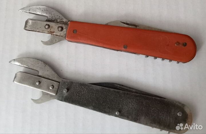 Два советских ножа. Штопор, открывалка