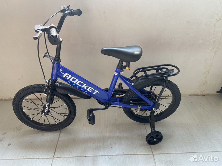 Велосипед детский 2-х колесный 16, синий